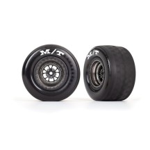 Ruedas montadas pegadas Weld cromo negro satinado TRX9475A