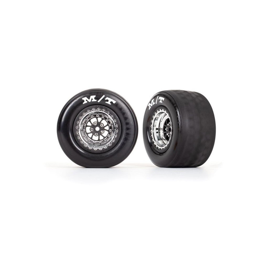 Ruedas montadas pegadas Weld cromadas negro TRX9475R Ruedas montadas pegadas Weld cromadas negro TRX9475R