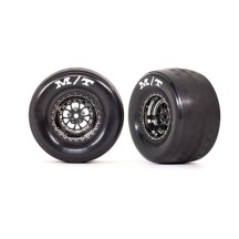 Ruedas montadas pegadas Weld cromo negro con espumas TRX9475X