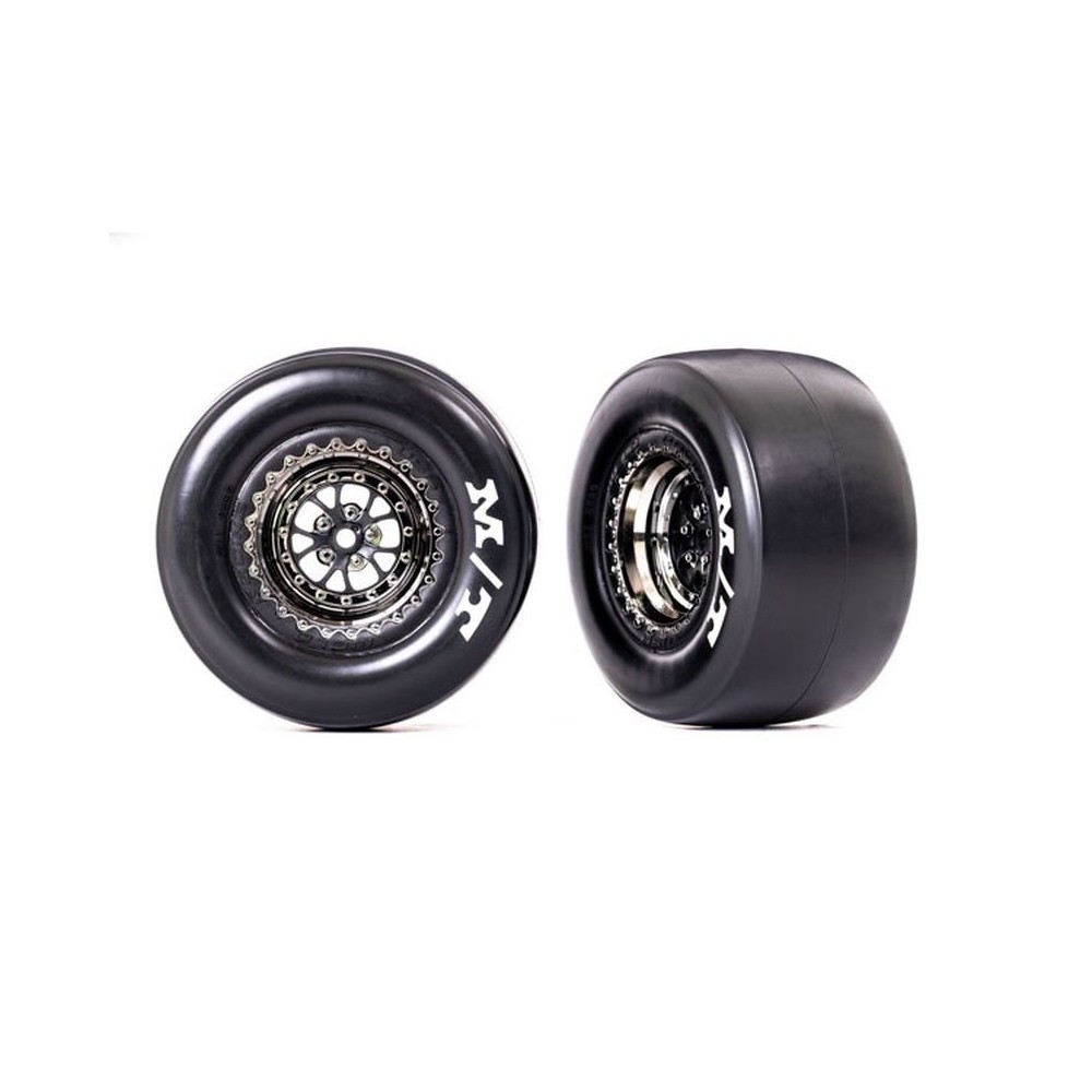 Ruedas montadas negro cromado Traxxas TRX9476X Ruedas montadas negro cromado Traxxas TRX9476X