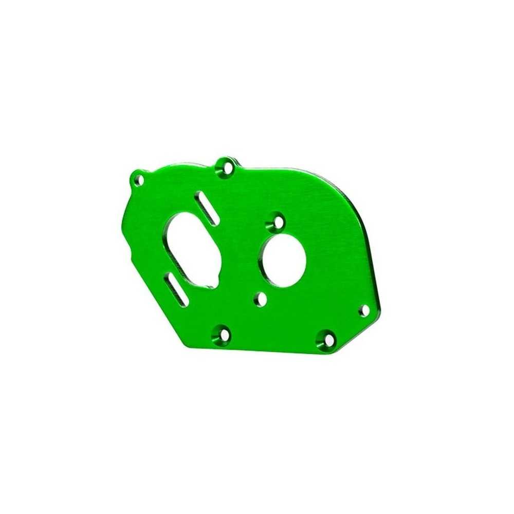 Traxxas Plate motor green (4mm thick) (aluminum) 3x10mm cs with split and TRX9490G