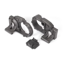 Mitades caja engranajes tapa diferencial gris Traxxas TRX9493