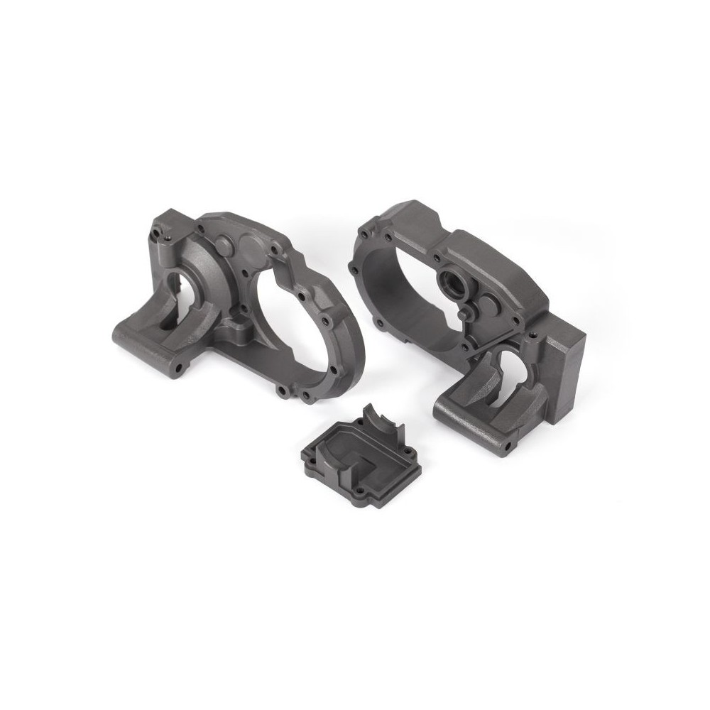 Mitades caja engranajes tapa diferencial gris Traxxas TRX9493