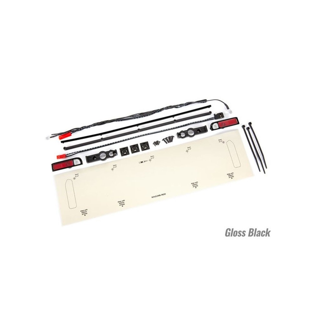 Luces traseras LED rojas moldura negra Drag Slash TRX9497