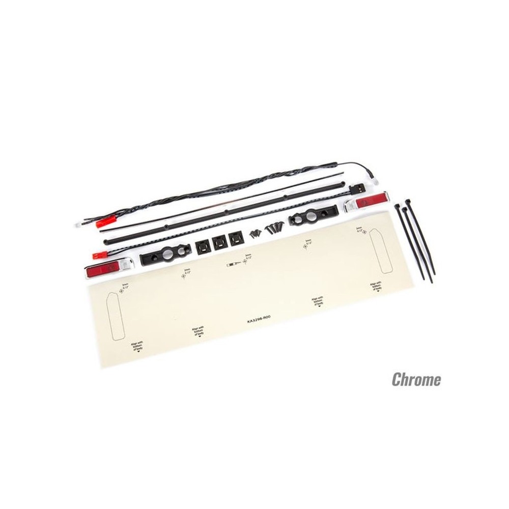 Luces traseras LED rojas moldura cromada Drag Slash TRX9497R Luces traseras LED rojas moldura cromada Drag Slash TRX9497R