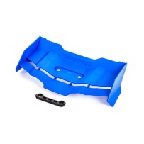Alerón y arandelas azul Traxxas TRX9517X