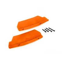 Guardabarros traseros naranja izquierdo y derecho con tornillería Traxxas TRX9519T
