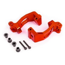 Traxxas Caster blocks (c-hubs) 6061-t6 aluminum (red-anodized) TRX9532R