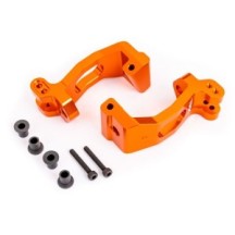Traxxas Caster blocks (c-hubs) 6061-t6 aluminum (orange-anodized) left TRX9532T