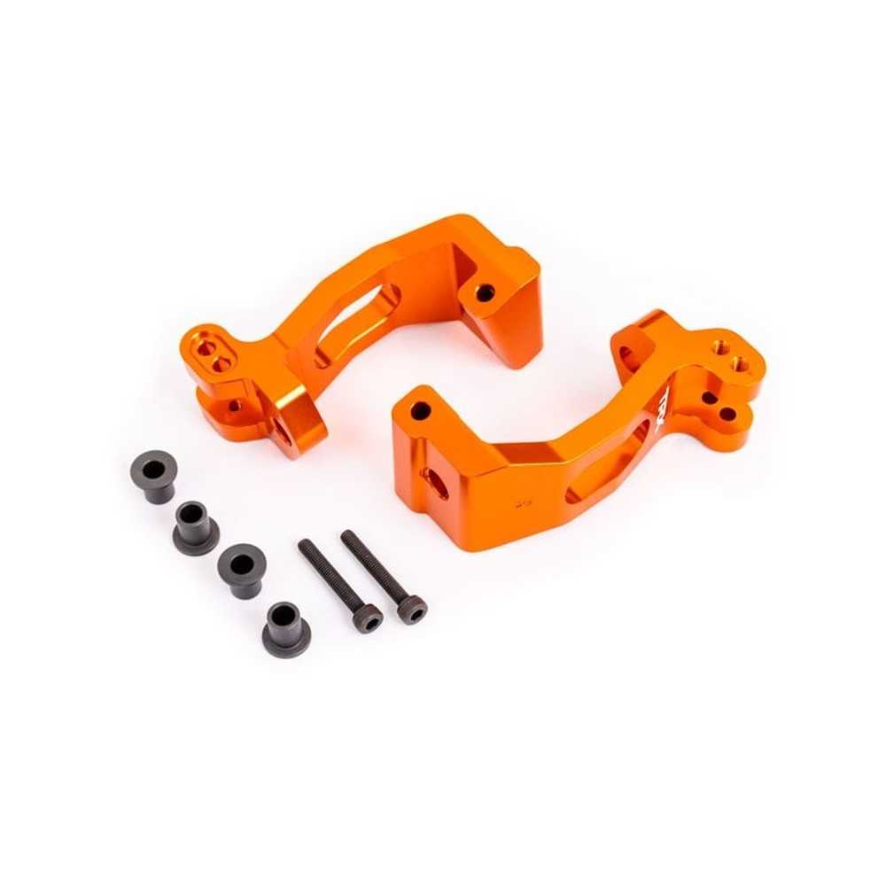 Traxxas Caster blocks (c-hubs) 6061-t6 aluminum (orange-anodized) left TRX9532T Traxxas Caster blocks (c-hubs) 6061-t6 aluminum (orange-anodized) left TRX9532T