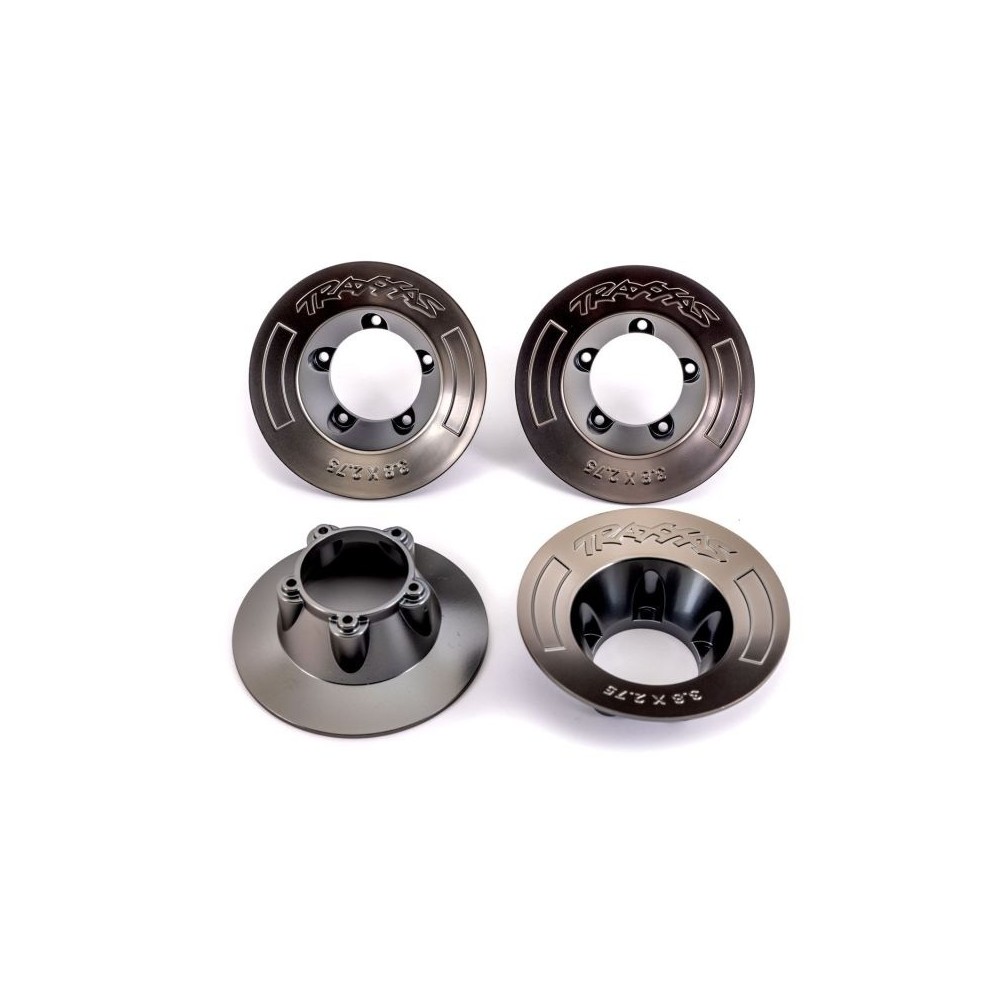 Tapacubos cromado negro Traxxas 9572 TRX9568A Tapacubos cromado negro Traxxas 9572 TRX9568A