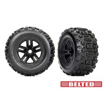 Ruedas Sledgehammer 3.8 negras Traxxas TRX9573