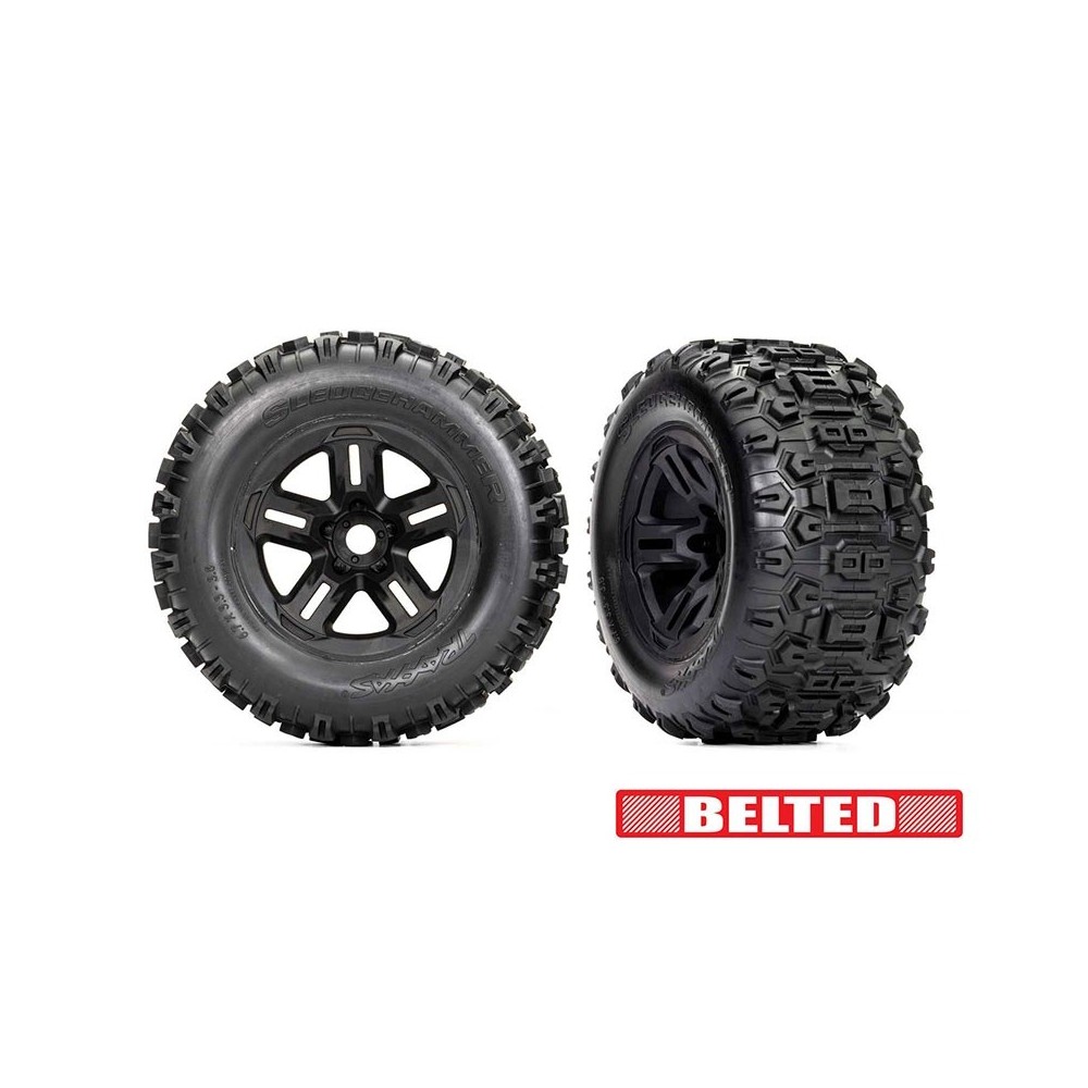 Ruedas Sledgehammer 3.8 negras Traxxas TRX9573 Ruedas Sledgehammer 3.8 negras Traxxas TRX9573