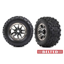 Ruedas Sledgehammer 3.8 negro cromo Traxxas