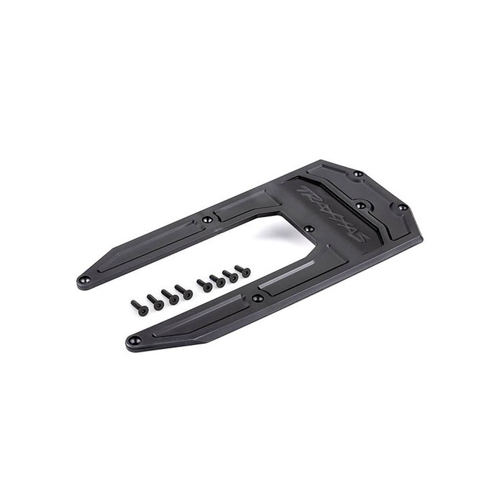 Placa protectora chasis negra Traxxas Sledge TRX9623