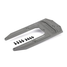 Placa protectora chasis gris Traxxas Sledge TRX9623P