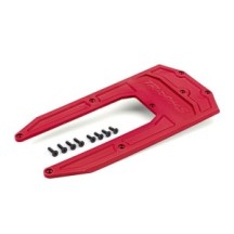 Traxxas Skidplate chassis red (fits sledge) TRX9623R