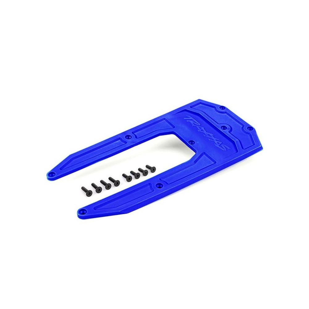 Placa protectora chasis azul Traxxas Sledge TRX9623X