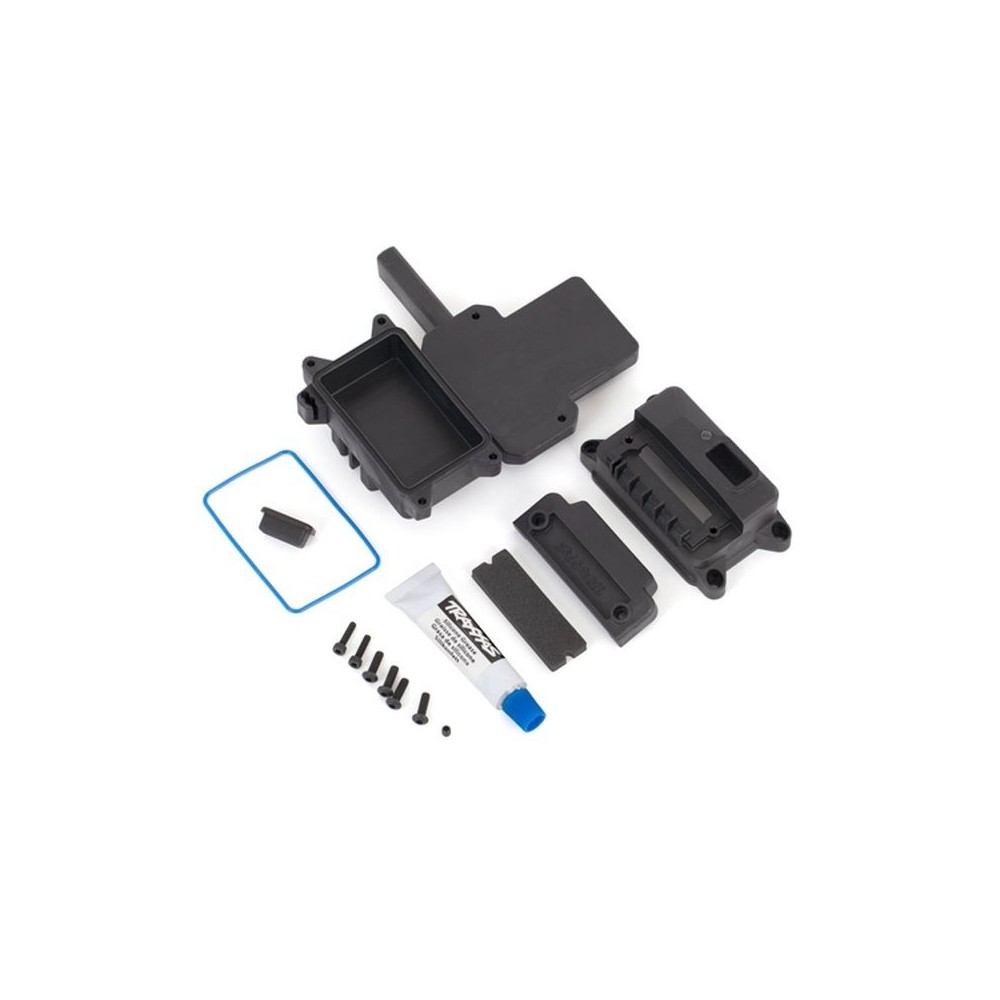 Caja receptora sellada Sledge con soporte ESC TRX9624 Caja receptora sellada Sledge con soporte ESC TRX9624