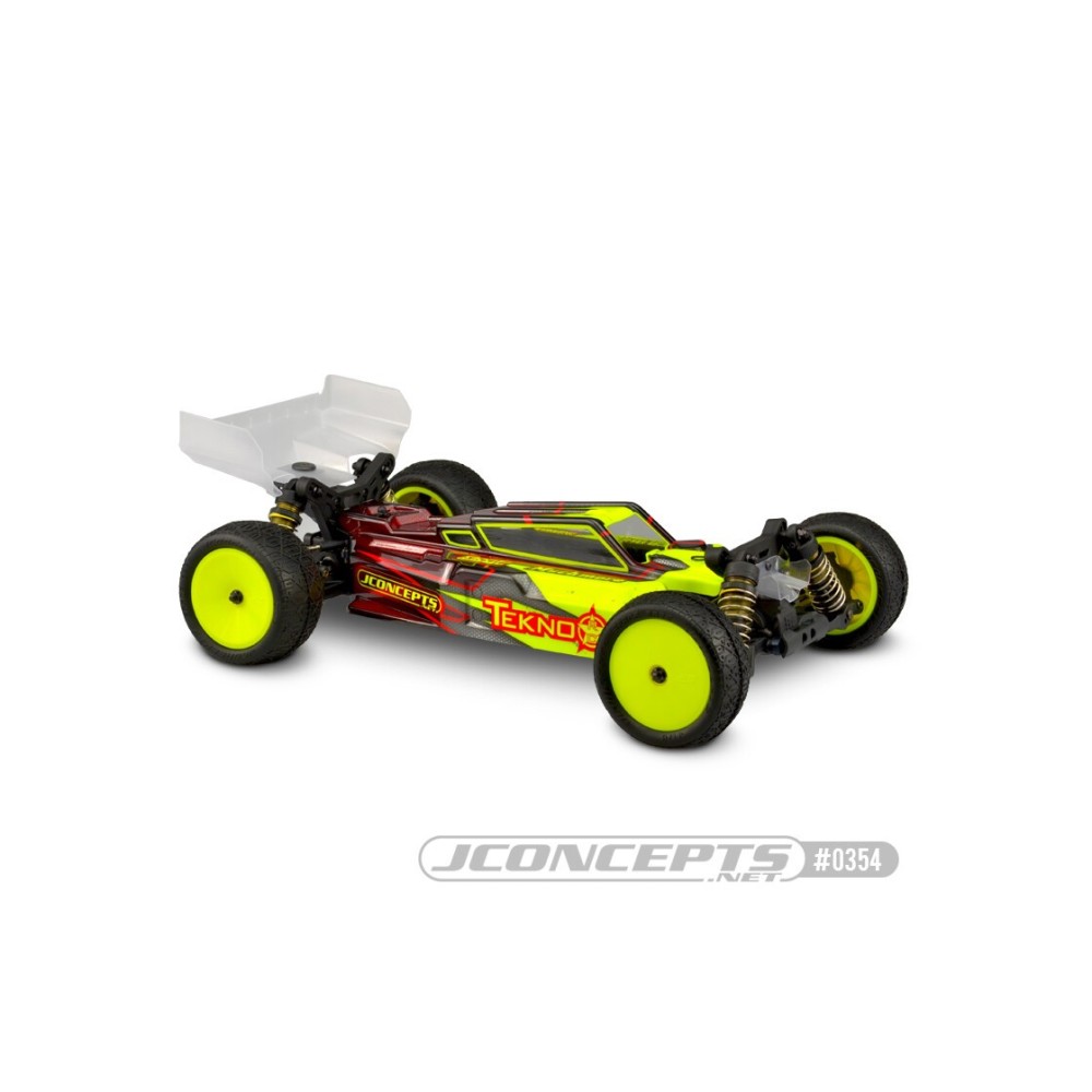 JConcepts F2 - Tekno EB410 body with Aero S-type wing JCO0354 JConcepts F2 - Tekno EB410 body with Aero S-type wing JCO0354