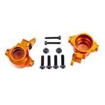 Bloques dirección aluminio Traxxas naranja TRX9635T