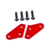 Brazos de bloque de dirección de aluminio anodizado rojo Traxxas TRX9636R