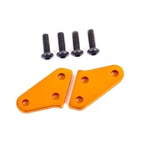 Brazos de bloque de dirección de aluminio anodizado naranja Traxxas TRX9636T