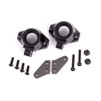 Brazos de bloque de dirección de aluminio anodizado titanio oscuro Traxxas TRX9637A