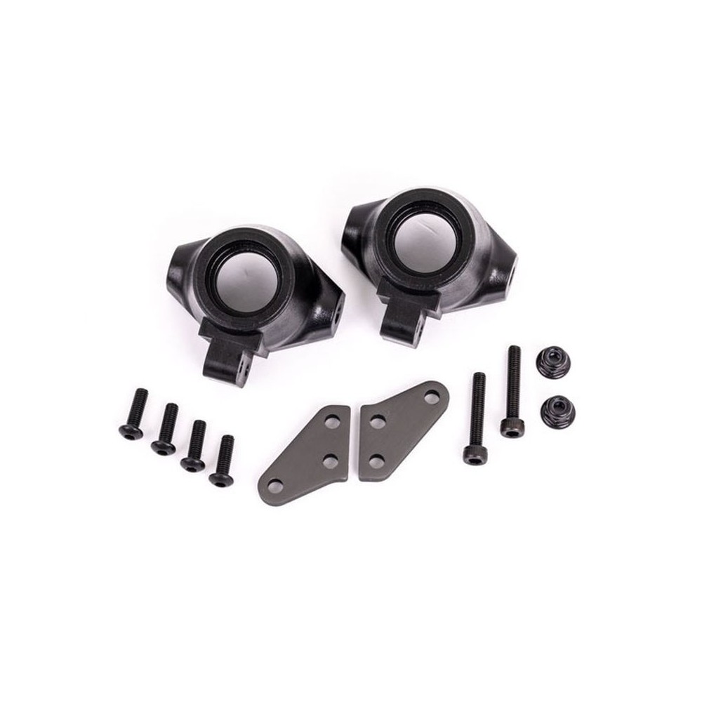 Brazos bloque dirección aluminio titanio oscuro Traxxas TRX9637A Brazos bloque dirección aluminio titanio oscuro Traxxas TRX9637A