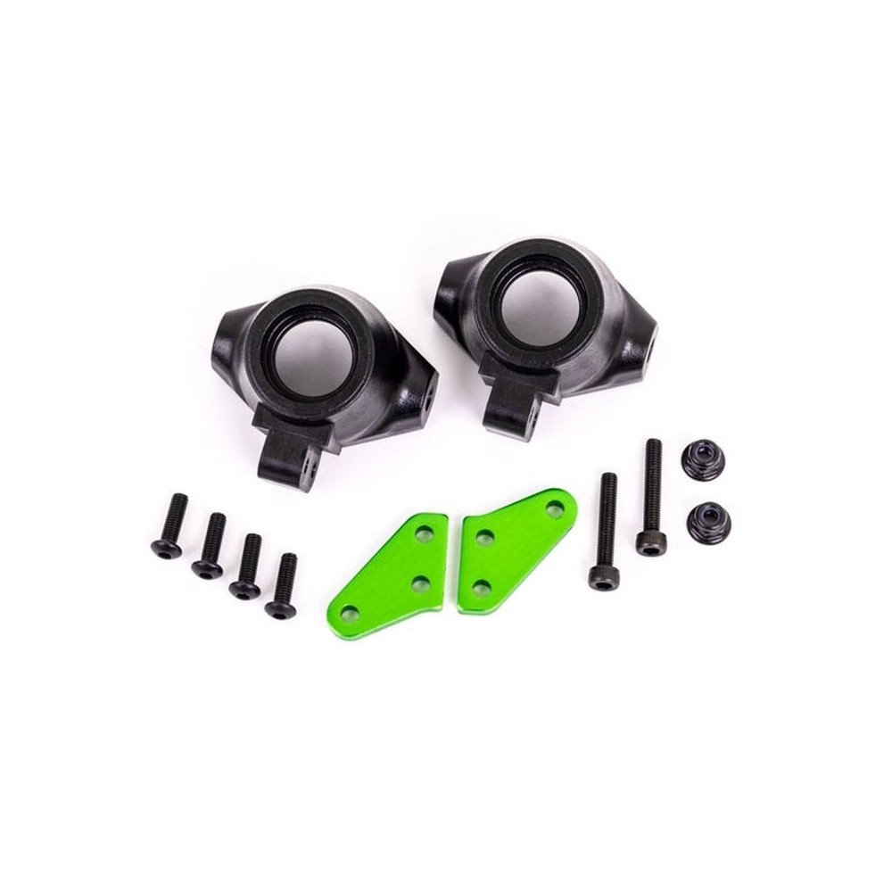 Brazos bloque dirección aluminio verde Traxxas TRX9637G Brazos bloque dirección aluminio verde Traxxas TRX9637G