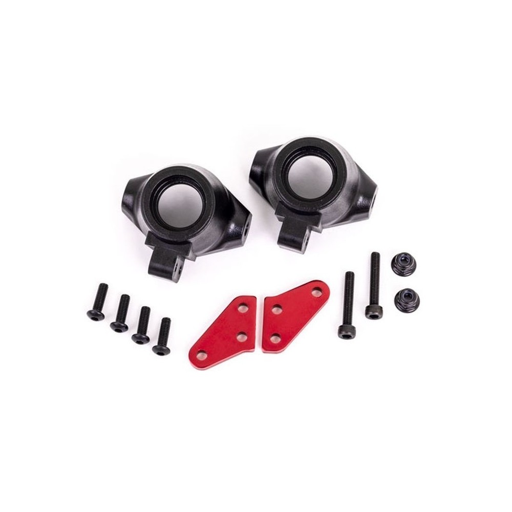 Brazos bloque dirección aluminio rojo Traxxas TRX9637R Brazos bloque dirección aluminio rojo Traxxas TRX9637R