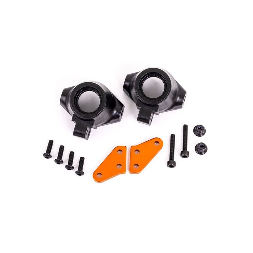 Brazos bloque dirección aluminio naranja Traxxas TRX9637T Brazos bloque dirección aluminio naranja Traxxas TRX9637T