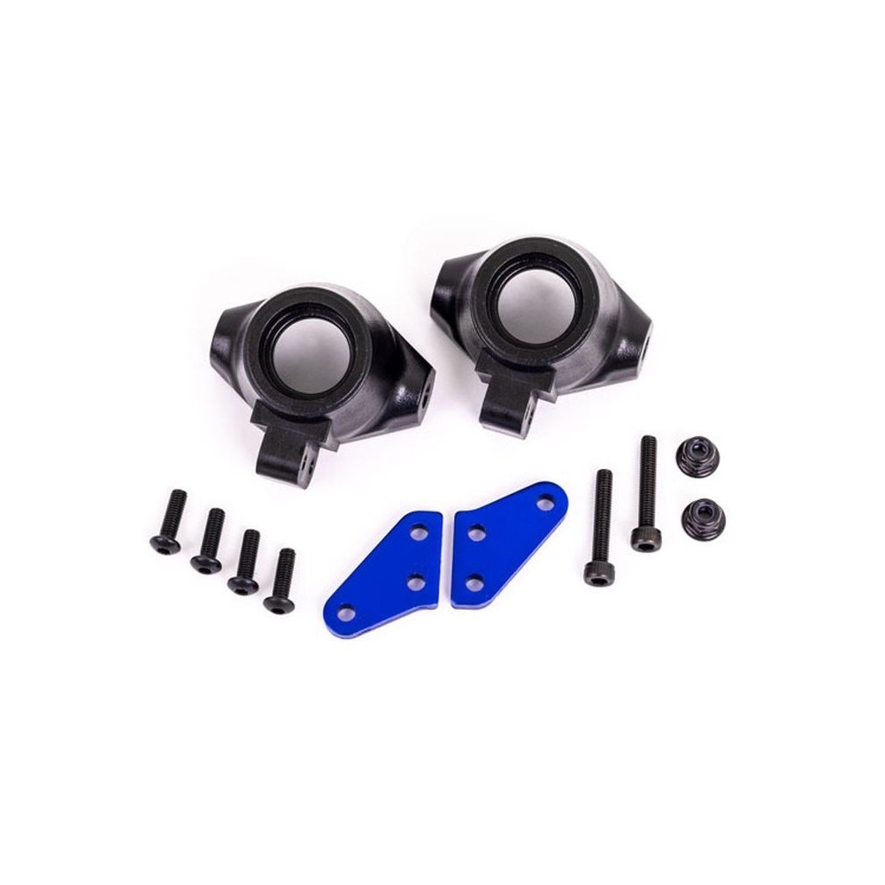 Brazos bloque dirección aluminio azul Traxxas TRX9637X Brazos bloque dirección aluminio azul Traxxas TRX9637X
