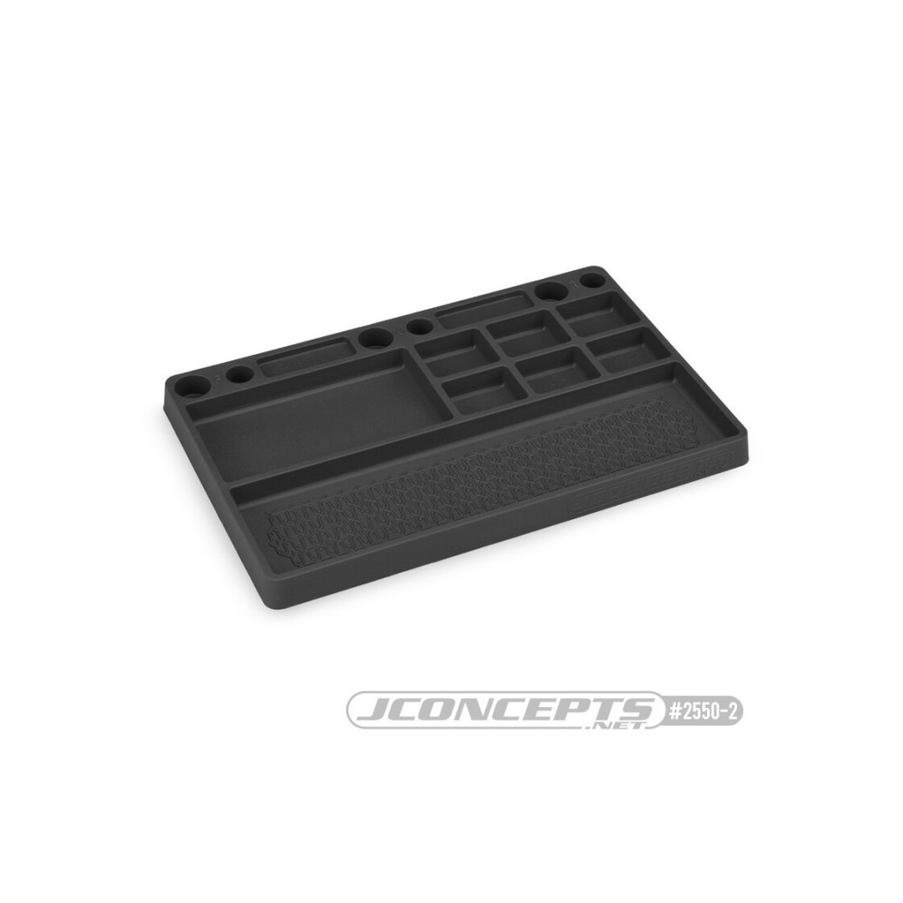 JConcepts parts tray, rubber material - black JCO2550-2 JConcepts parts tray, rubber material - black JCO2550-2