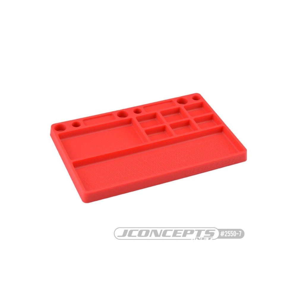 JConcepts parts tray, rubber material - red JCO2550-7 JConcepts parts tray, rubber material - red JCO2550-7