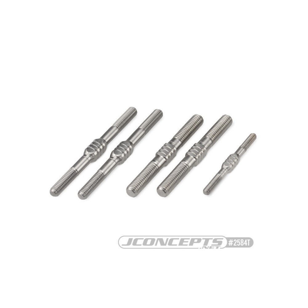 JConcepts Mugen MBX-8 Fin Titanium turnbuckle set - 5pc. JCO2584T JConcepts Mugen MBX-8 Fin Titanium turnbuckle set - 5pc. JCO2584T