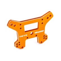 Traxxas Shock tower front 7075-t6 aluminum (orange-anodized) (fits sledge) TRX9639T