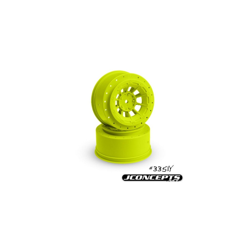 JConcepts Hazard - Slash rear, Slash 4x4 F&R wheel - yellow - 2pc. JCO3351Y JConcepts Hazard - Slash rear, Slash 4x4 F&R wheel - yellow - 2pc. JCO3351Y