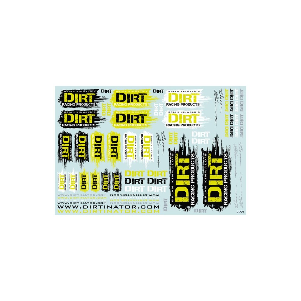 JConcepts Dirt Racing Products - decal sheet JCO7999