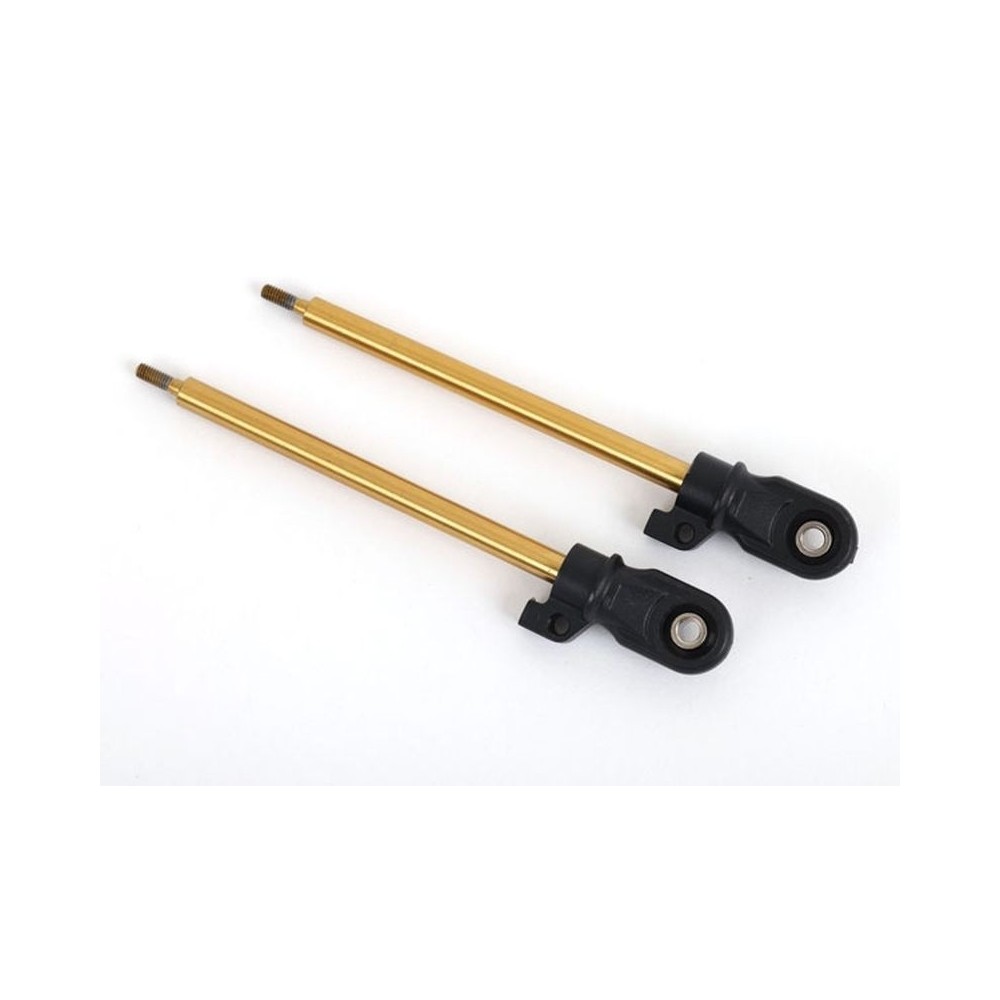 Traxxas Shock shaft 80mm (gt-maxx) (tin-coated) (2) (assembled with rod ends) TRX9662T Traxxas Shock shaft 80mm (gt-maxx) (tin-coated) (2) (assembled with rod ends) TRX9662T