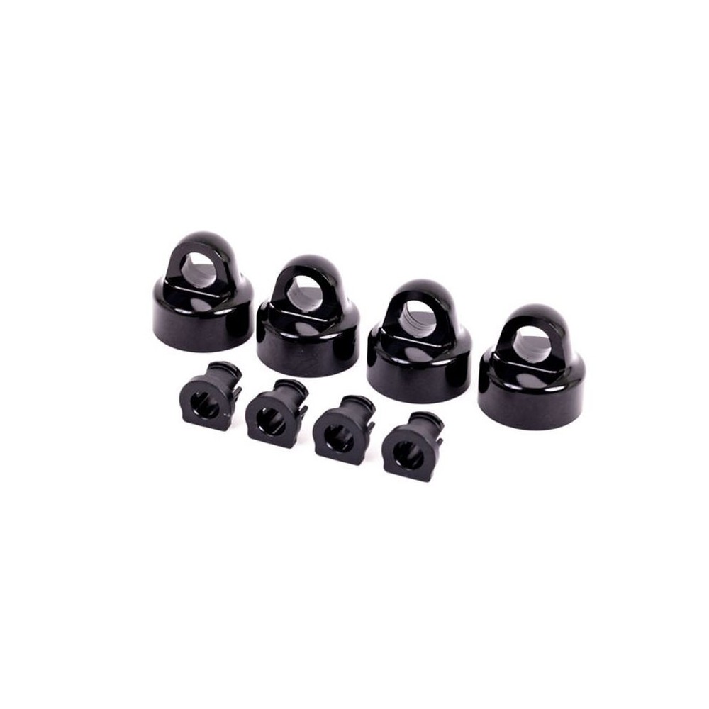 Tapas amortiguador GTX aluminio negro Traxxas TRX9664A