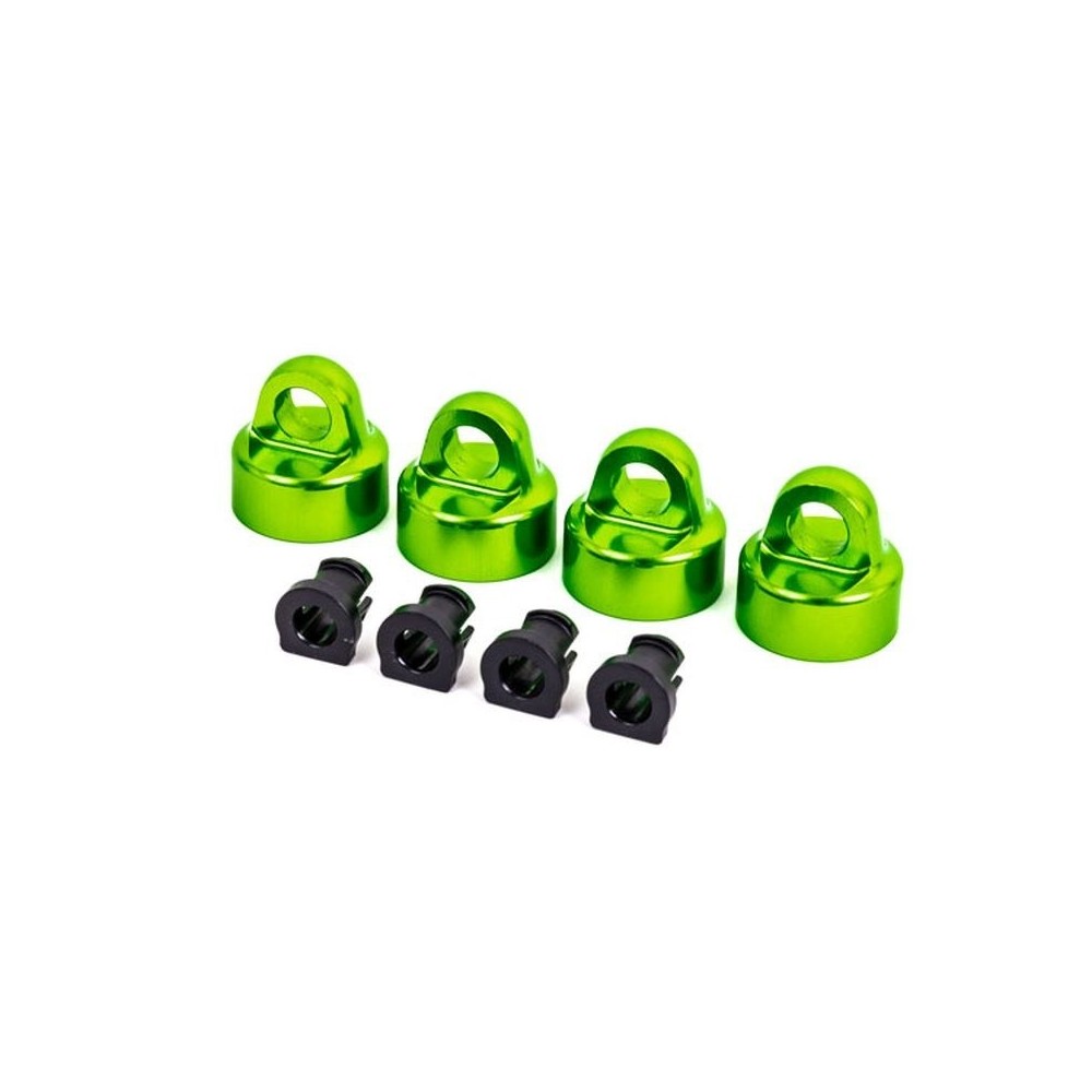 Tapas amortiguador GTX aluminio verde Traxxas TRX9664G Tapas amortiguador GTX aluminio verde Traxxas TRX9664G