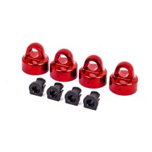 Tapas amortiguador GTX aluminio rojo Traxxas TRX9664R