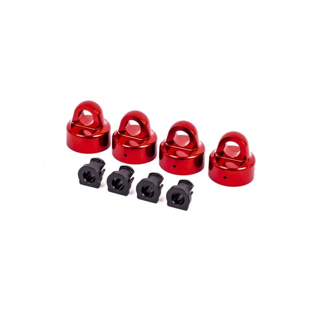 Tapas amortiguador GTX aluminio rojo Traxxas TRX9664R Tapas amortiguador GTX aluminio rojo Traxxas TRX9664R