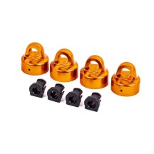 Tapas amortiguador GTX aluminio naranja Traxxas TRX9664T