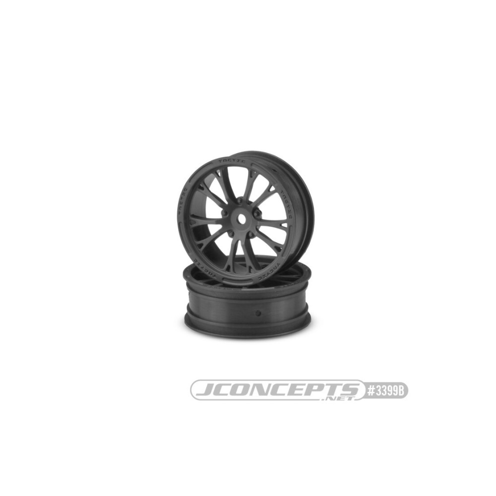 JConcepts Tactic - Slash Bandit, Street Eliminator 2.2 12mm hex front wheel - black JCO3399B JConcepts Tactic - Slash Bandit, Street Eliminator 2.2 12mm hex front wheel - black JCO3399B