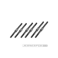 JConcepts Yokomo YZ-2 DTM 3.0 Fin Titanium turnbuckle - black, 6pc JCO2557-DTMB