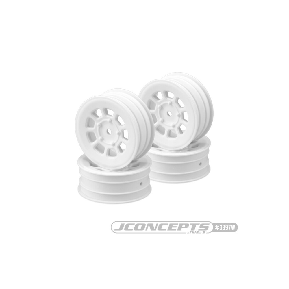 JConcepts 9 shot - B7 B6.4 YZ2 XB2 LD3, 2.2 front wheel white - 4pc JCO3397W JConcepts 9 shot - B7 B6.4 YZ2 XB2 LD3, 2.2 front wheel white - 4pc JCO3397W