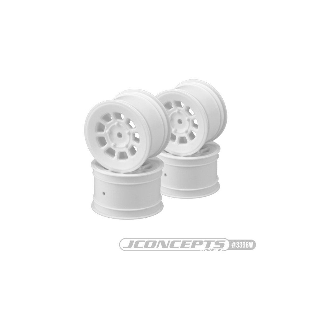 JConcepts 9 shot - B7 B6.4 B74.2 YZ2 YZ4 XB2 XB4 LD3 L1R, 2.2 rear wheel white - 4pc JCO3398W JConcepts 9 shot - B7 B6.4 B74.2 YZ2 YZ4 XB2 XB4 LD3 L1R, 2.2 rear wheel white - 4pc JCO3398W