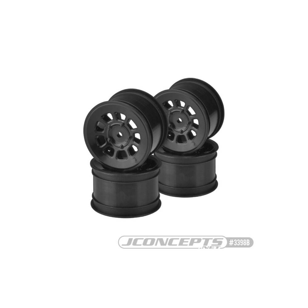 JConcepts 9 shot - B7 B6.4 B74.2 YZ2 YZ4 XB2 XB4 LD3 L1R, 2.2 rear wheel black - 4pc JCO3398B JConcepts 9 shot - B7 B6.4 B74.2 YZ2 YZ4 XB2 XB4 LD3 L1R, 2.2 rear wheel black - 4pc JCO3398B